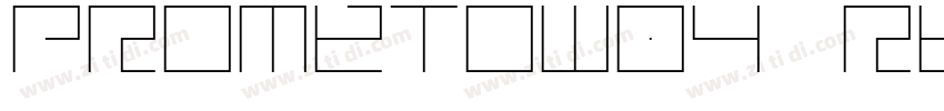 PrometoW04 Regular字体转换